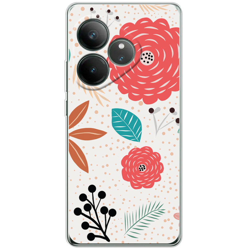 Чохол BoxFace Realme GT 6T Line Flowers