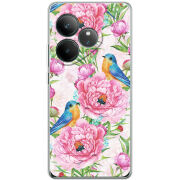 Чохол BoxFace Realme GT 6T Birds and Flowers