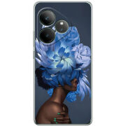 Чохол BoxFace Realme GT 6T Exquisite Blue Flowers