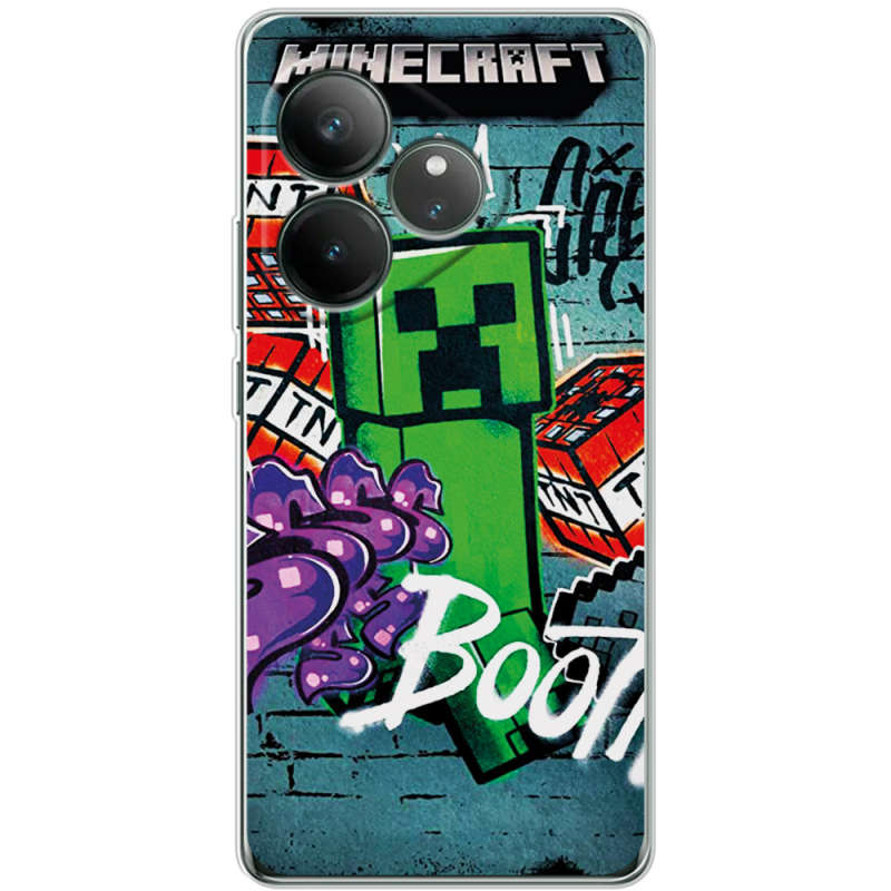 Чохол BoxFace Realme GT 6T Minecraft Graffiti