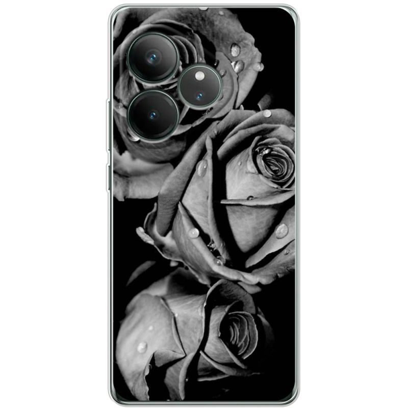 Чохол BoxFace Realme GT 6T Black and White Roses