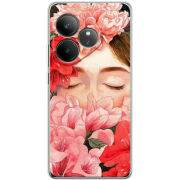 Чохол BoxFace Realme GT 6T Girl in Flowers