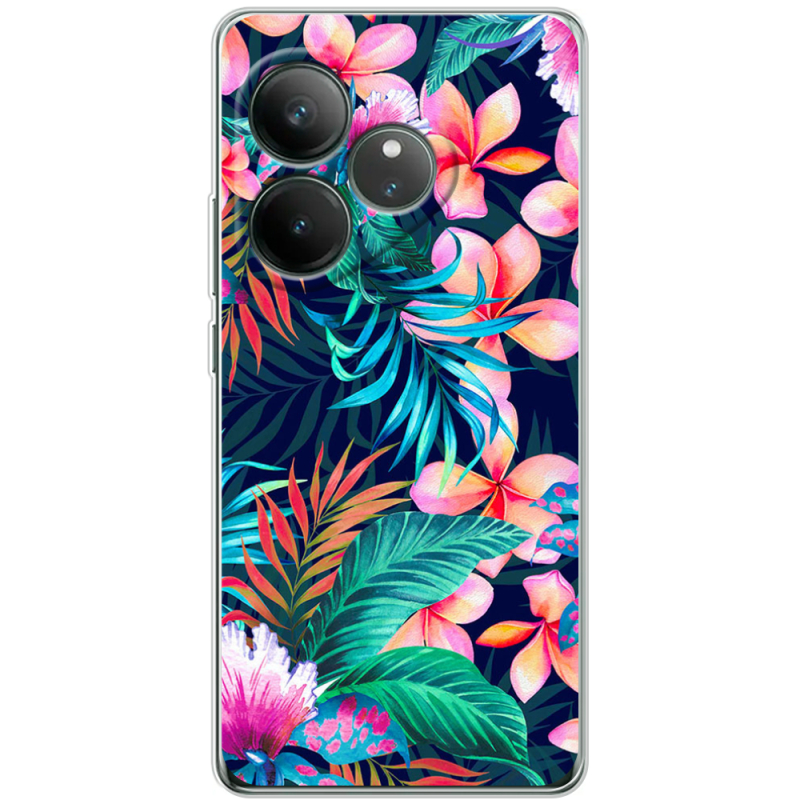 Чохол BoxFace Realme GT 6T flowers in the tropics