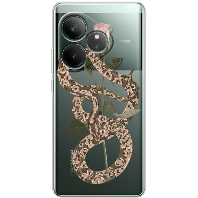 Прозорий чохол BoxFace Realme GT 6T Glamor Snake