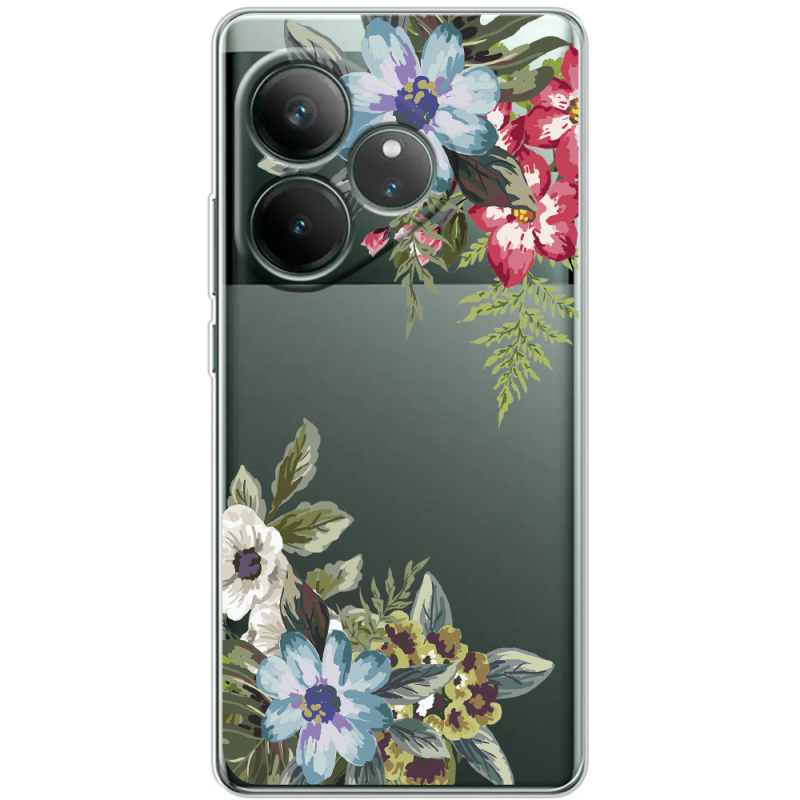 Прозорий чохол BoxFace Realme GT 6T Floral