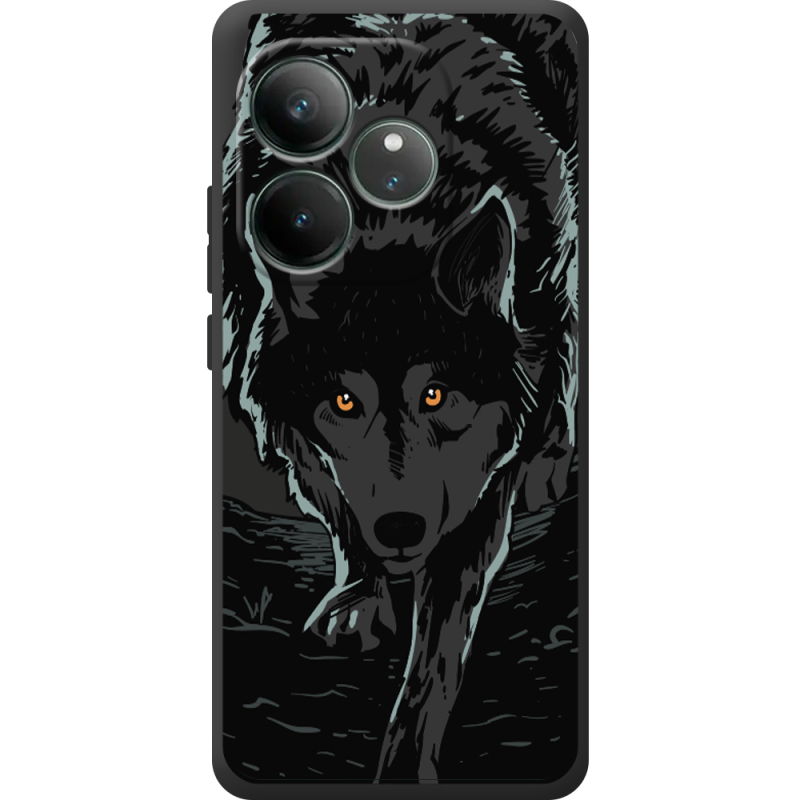 Чорний чохол BoxFace Realme GT 6T Wolf