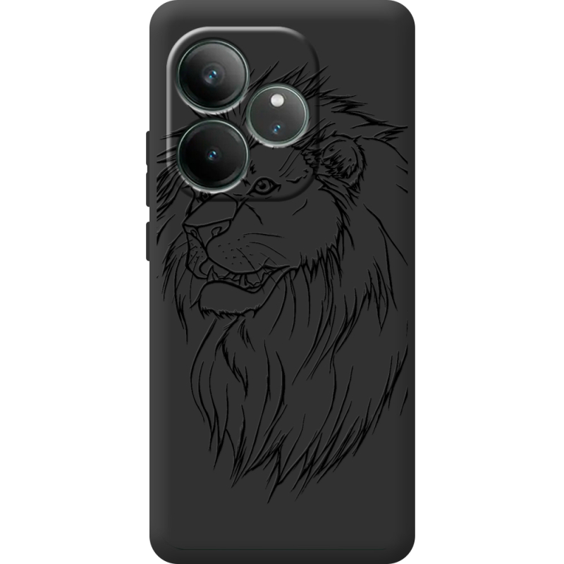 Чорний чохол BoxFace Realme GT 6T Lion