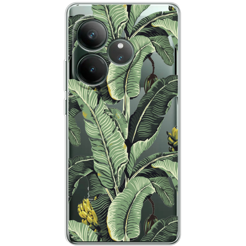 Прозорий чохол BoxFace Realme GT Neo 6 Banana Leaves