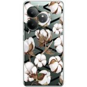 Прозорий чохол BoxFace Realme GT Neo 6 Cotton flowers