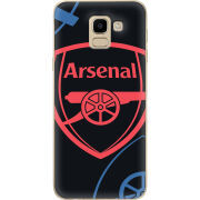 Чехол U-print Samsung J600 Galaxy J6 2018 Football Arsenal