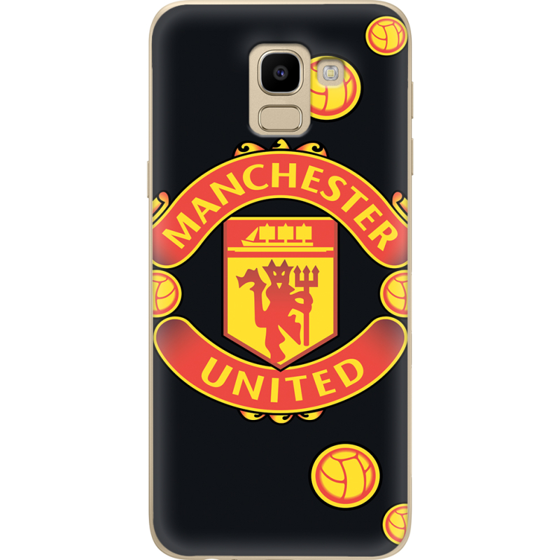 Чехол U-print Samsung J600 Galaxy J6 2018 FC Manchester-U