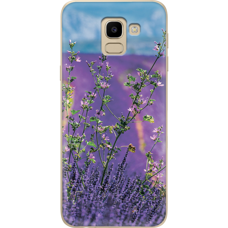 Чехол U-print Samsung J600 Galaxy J6 2018 Lavender Field