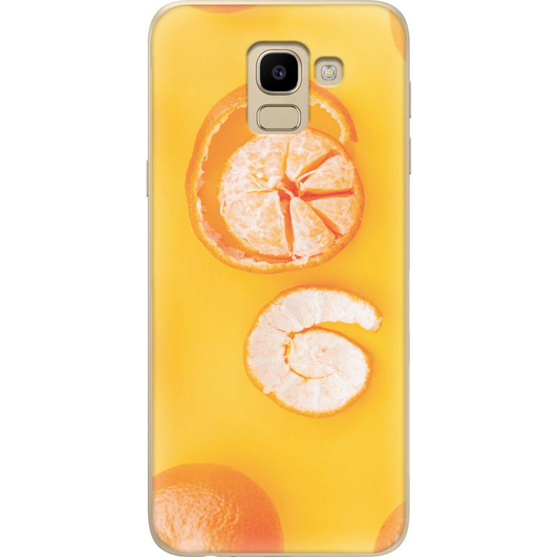 Чехол U-print Samsung J600 Galaxy J6 2018 Yellow Mandarins