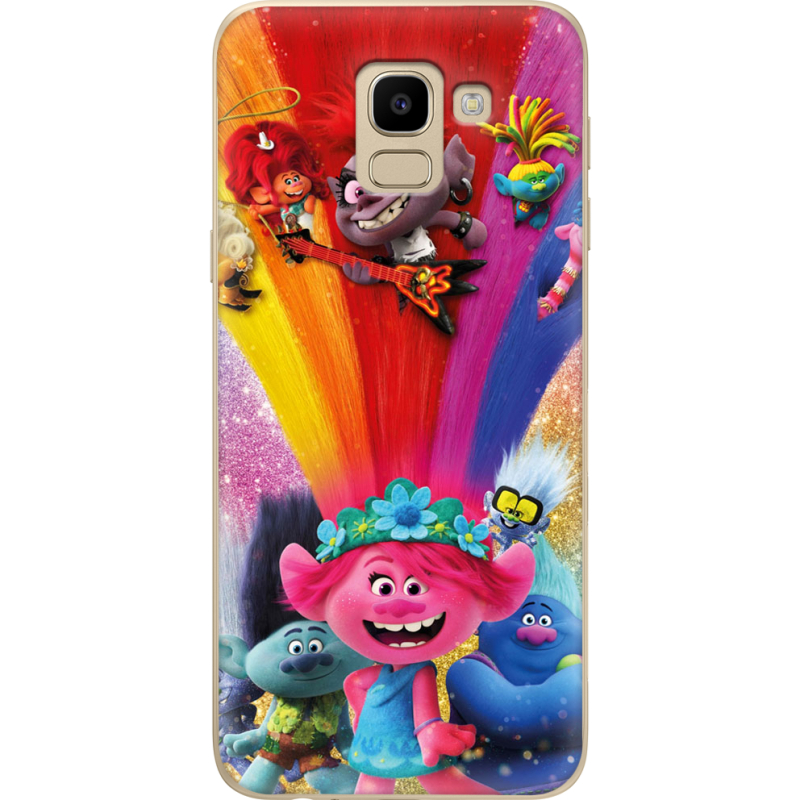 Чехол U-print Samsung J600 Galaxy J6 2018 Trolls