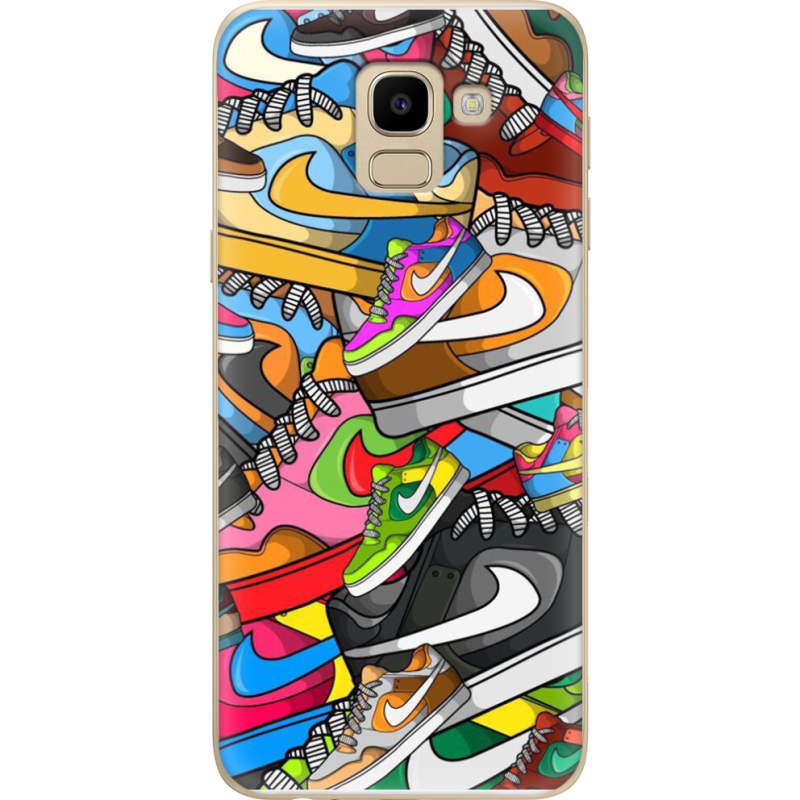 Чехол U-print Samsung J600 Galaxy J6 2018 Sneakers