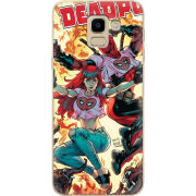 Чехол U-print Samsung J600 Galaxy J6 2018 Deadpool and Mary Jane