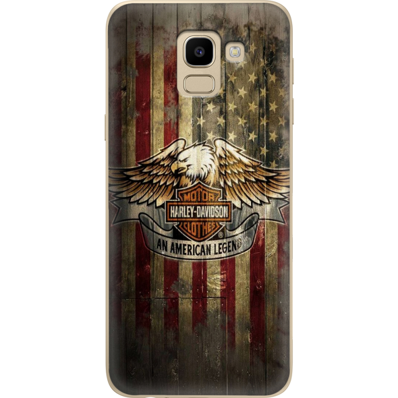 Чехол U-print Samsung J600 Galaxy J6 2018 Harley An American Legend