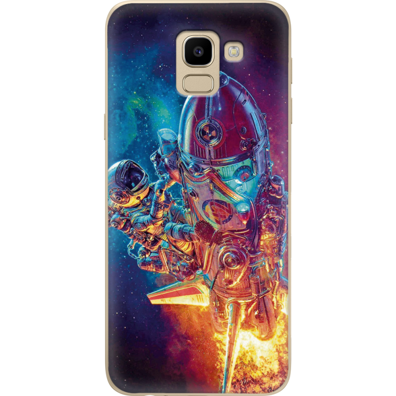 Чехол U-print Samsung J600 Galaxy J6 2018 Astronaut in Space