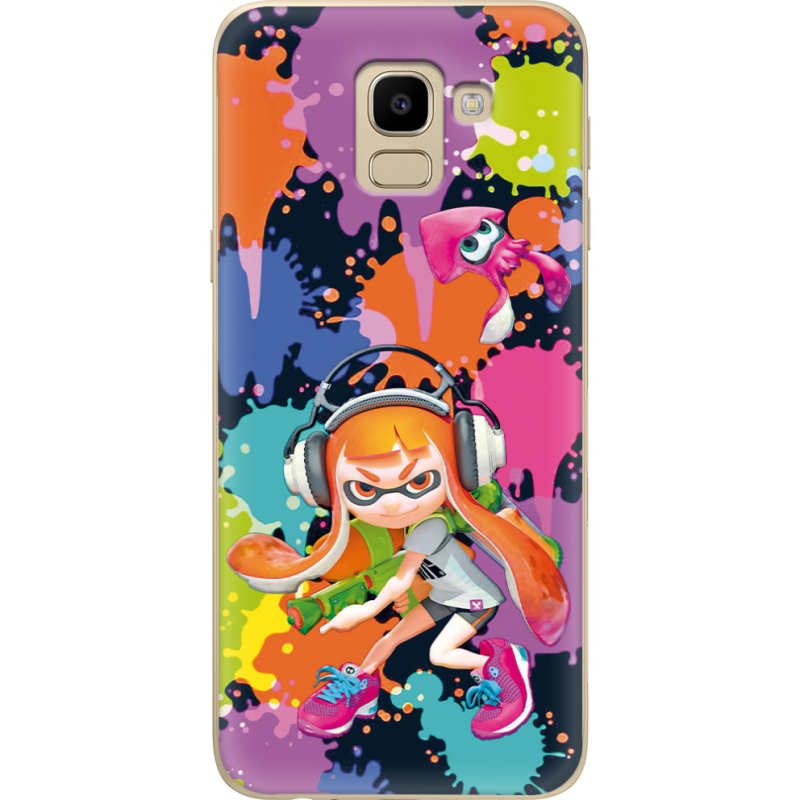 Чехол U-print Samsung J600 Galaxy J6 2018 Splatoon Inklings