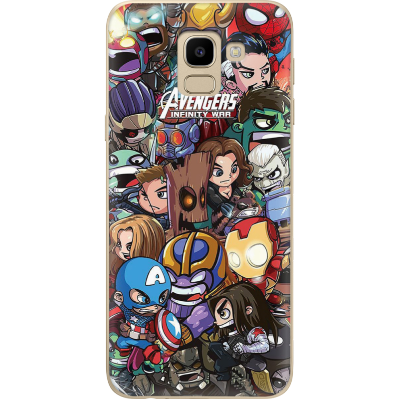 Чехол U-print Samsung J600 Galaxy J6 2018 Avengers Infinity War