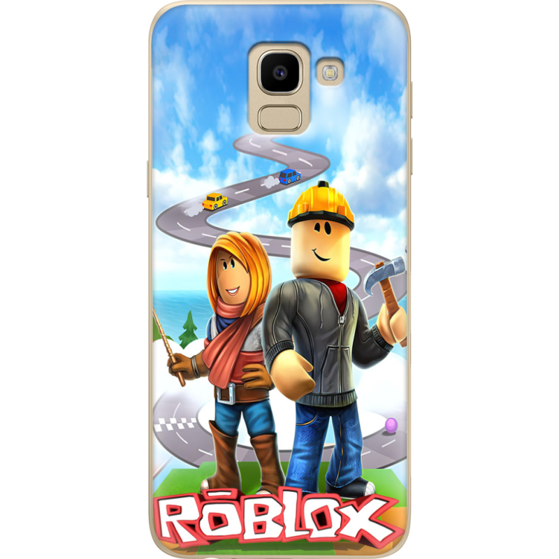 Чехол U-print Samsung J600 Galaxy J6 2018 Roblox Білдерман