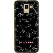 Чехол U-print Samsung J600 Galaxy J6 2018 Blackpink автограф
