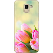 Чехол U-print Samsung J600 Galaxy J6 2018 Bouquet of Tulips