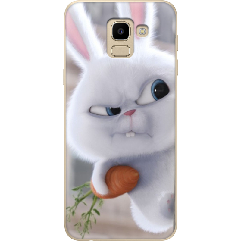 Чехол U-print Samsung J600 Galaxy J6 2018 Rabbit Snowball