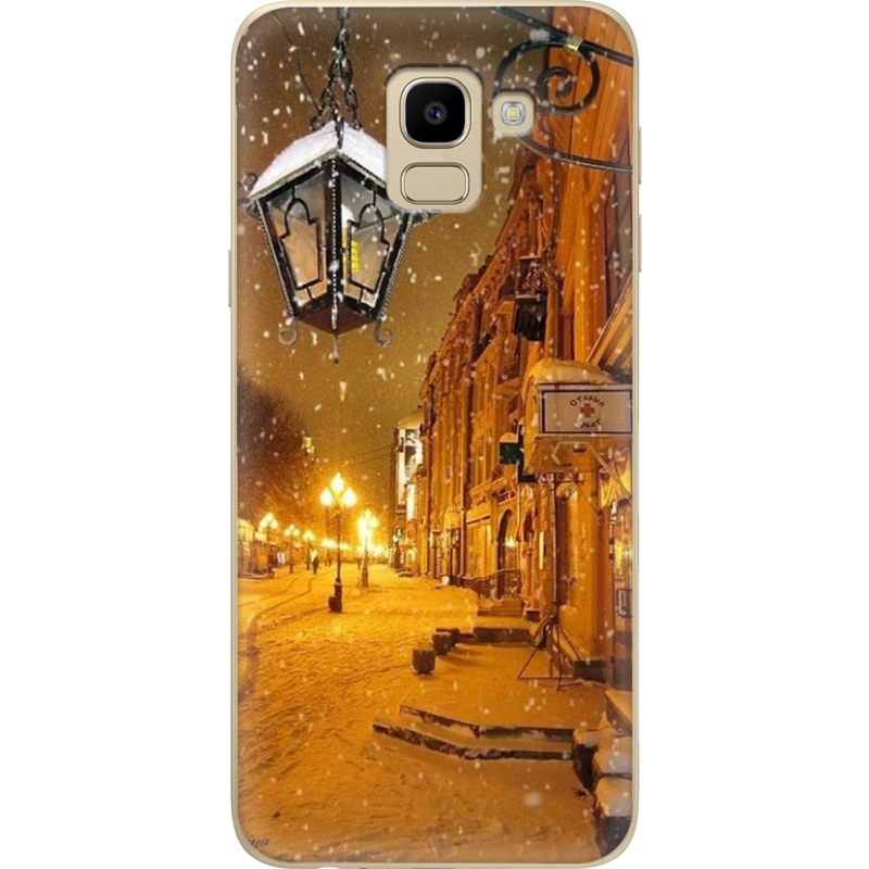 Чехол U-print Samsung J600 Galaxy J6 2018 Night Street