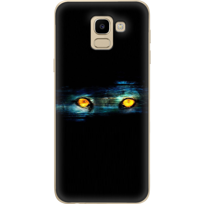 Чехол U-print Samsung J600 Galaxy J6 2018 Eyes in the Dark