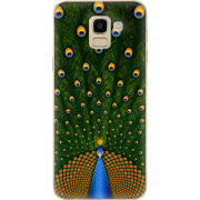 Чехол U-print Samsung J600 Galaxy J6 2018 Peacocks Tail