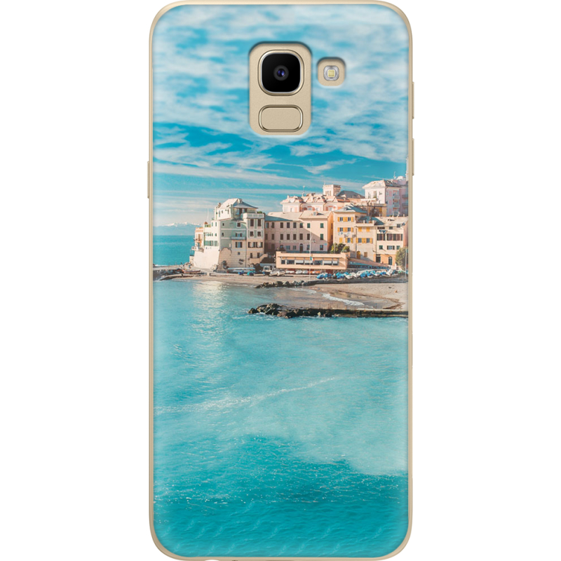 Чехол U-print Samsung J600 Galaxy J6 2018 Seaside