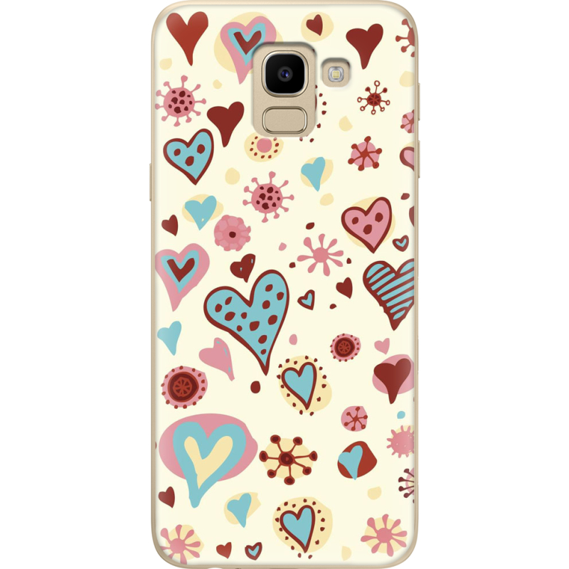 Чехол U-print Samsung J600 Galaxy J6 2018 Be my Valentine