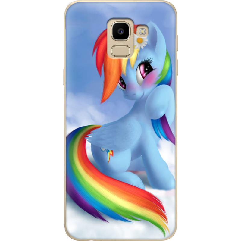 Чехол U-print Samsung J600 Galaxy J6 2018 My Little Pony Rainbow Dash