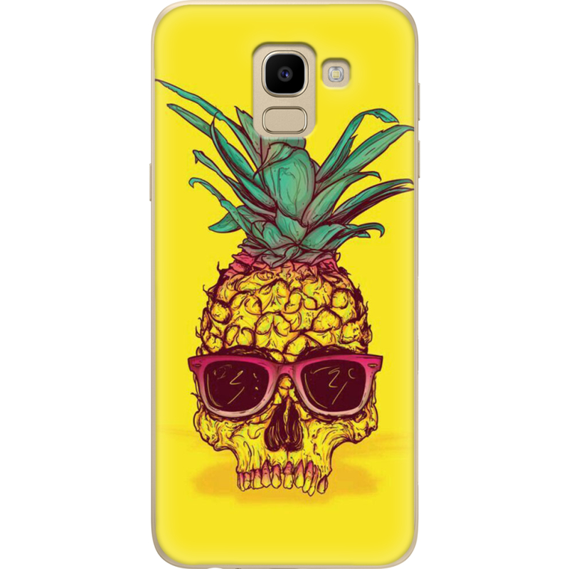 Чехол U-print Samsung J600 Galaxy J6 2018 Pineapple Skull