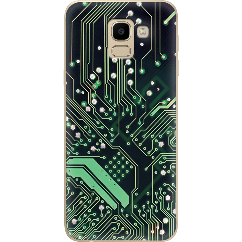 Чехол U-print Samsung J600 Galaxy J6 2018 Microchip