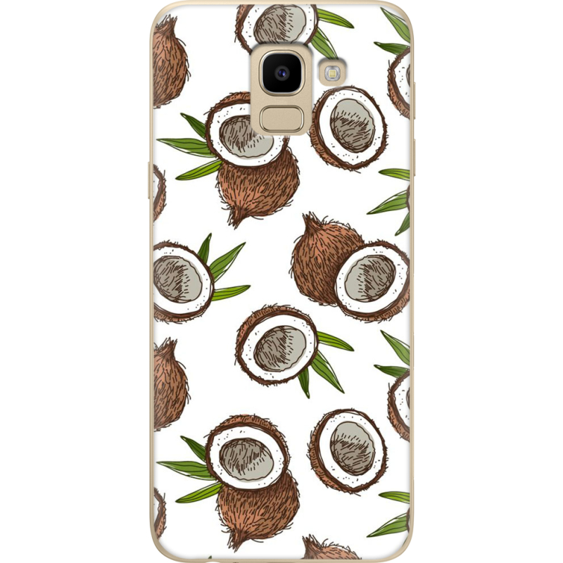 Чехол U-print Samsung J600 Galaxy J6 2018 Coconut