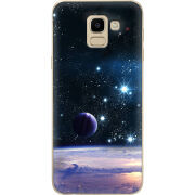 Чехол U-print Samsung J600 Galaxy J6 2018 Space Landscape