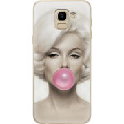 Чехол U-print Samsung J600 Galaxy J6 2018 Marilyn Monroe Bubble Gum