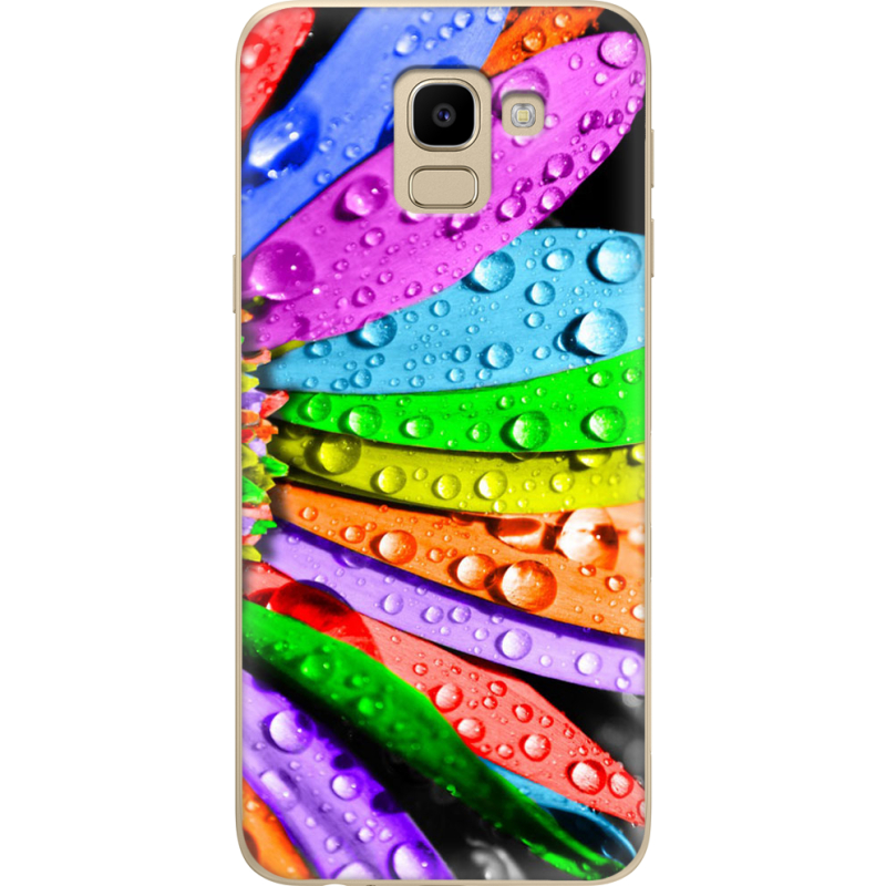 Чехол U-print Samsung J600 Galaxy J6 2018 Colored Chamomile