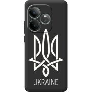 Чорний чохол BoxFace Realme GT Neo 6 Тризуб монограмма ukraine