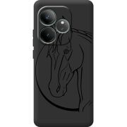 Чорний чохол BoxFace Realme GT Neo 6 SE Horse