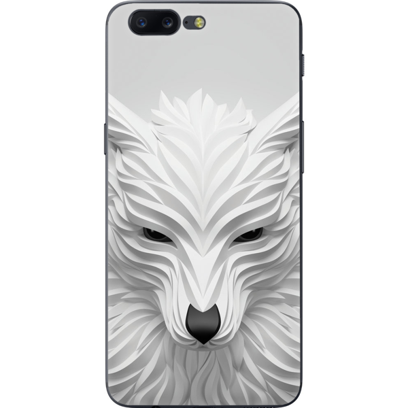 Чехол U-print OnePlus 5 White Wolf