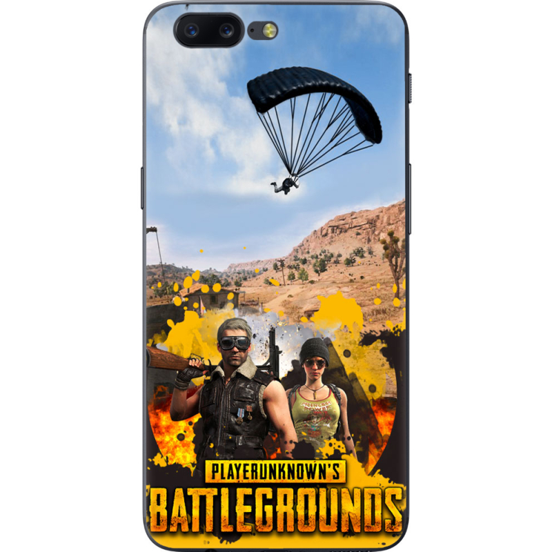 Чехол U-print OnePlus 5 Pubg parachute