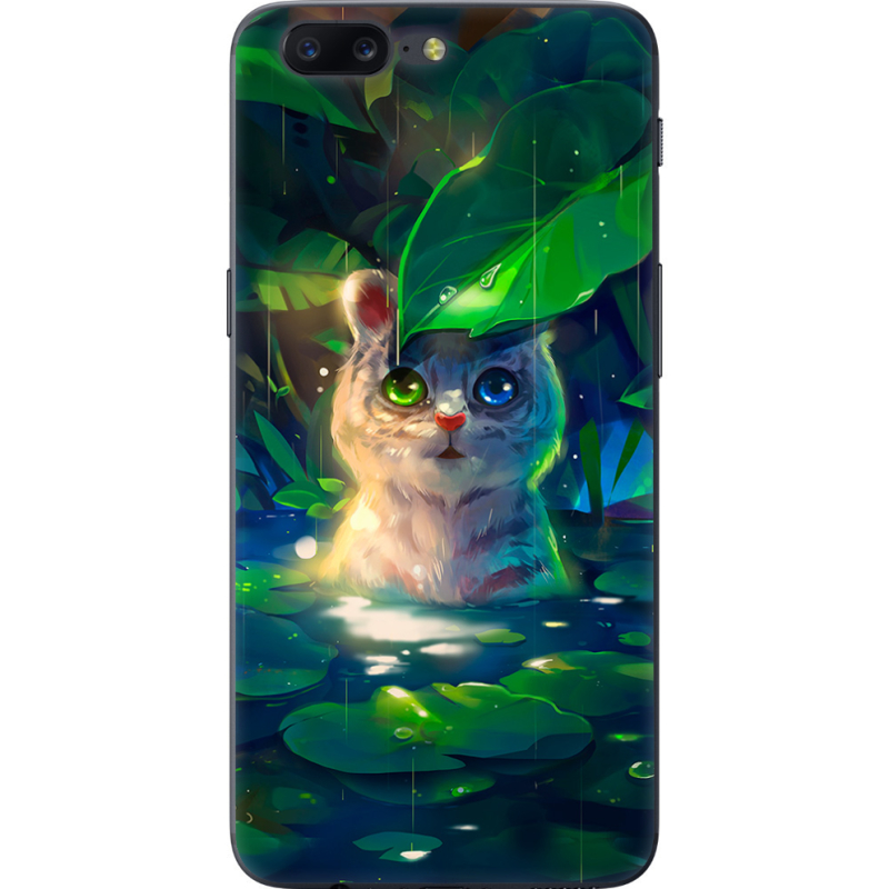 Чехол U-print OnePlus 5 White Tiger Cub