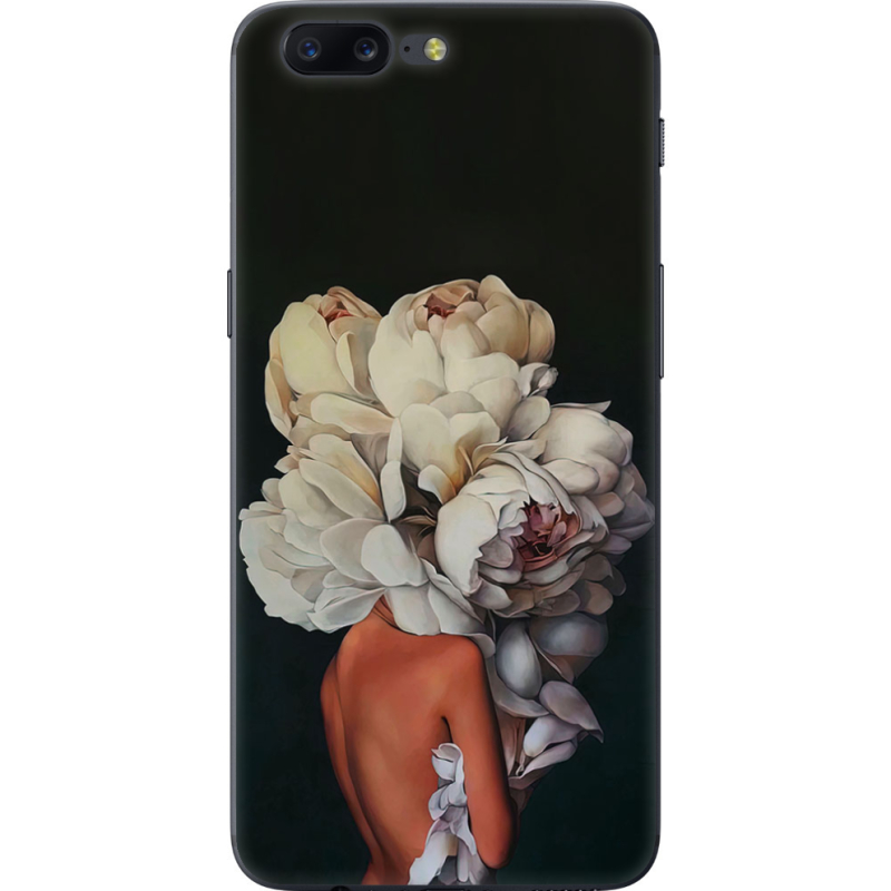 Чехол U-print OnePlus 5 Exquisite White Flowers