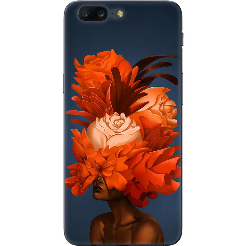 Чехол U-print OnePlus 5 Exquisite Orange Flowers