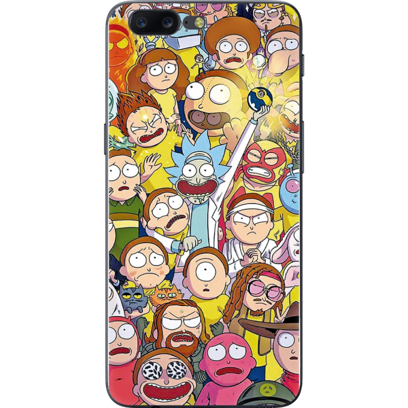 Чехол U-print OnePlus 5 Rick and Morty