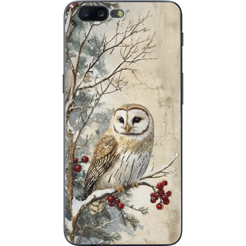 Чехол U-print OnePlus 5 Christmas Owl