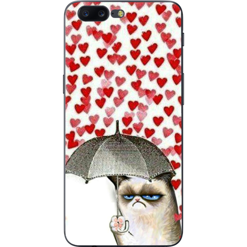 Чехол U-print OnePlus 5 Raining Hearts